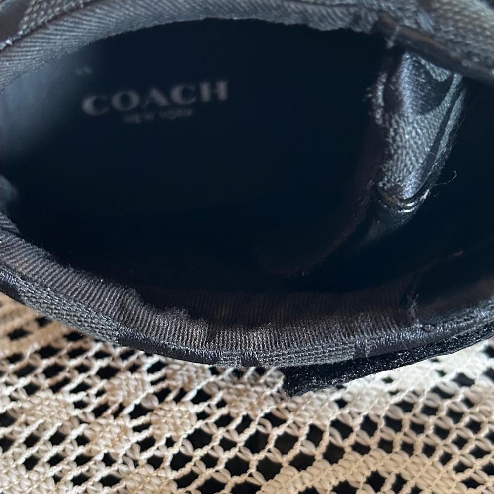 Coach Black Sneakers with Silver Logo - Picture 6 of 8